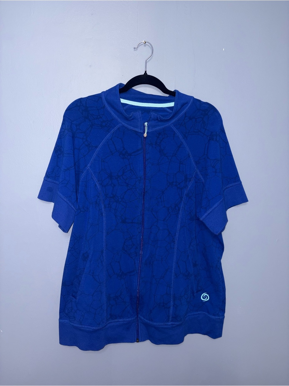 Active Zone | Blue Printed Zip Up Jacket